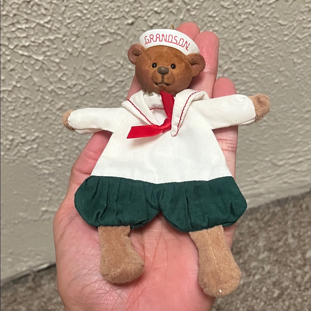 Hallmark Keepsake Ornament: Grandson Sailor Teddy Bear Plush